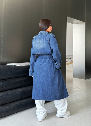 Синя демісезонна куртка SHEIN