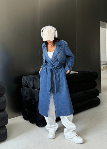 Синя демісезонна куртка SHEIN