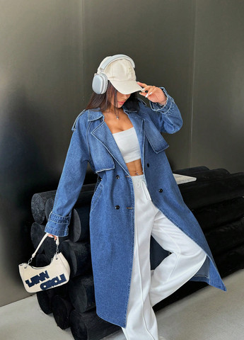 Синя демісезонна куртка SHEIN