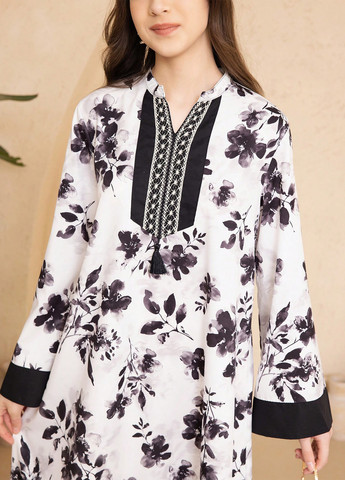 Чёрно-белое платье SHEIN (365497052)