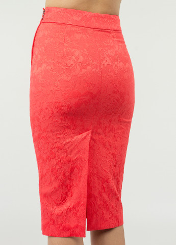 Комплект (блуза, юбка) BGL Комплект (блуза и юбка) юбочный коралловый кэжуал вискоза, полиэстер, эластан, хлопок