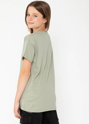 Светло-бирюзовая летняя футболка Reporter Young