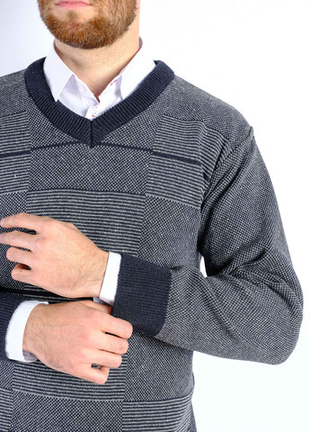 Темно-синий демисезонный пуловер пуловер Time of Style