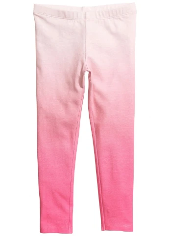 Розовые демисезонные леггинсы H&M