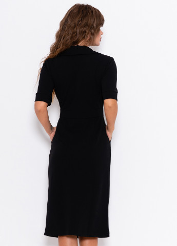 Черное деловое платье Issa однотонное