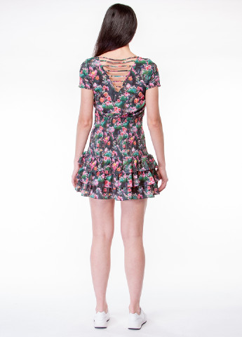 Комбинированное кэжуал платье Supertrash с цветочным принтом
