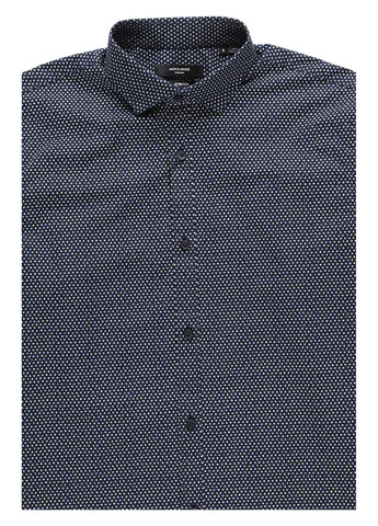 Темно-синяя кэжуал рубашка в горошек Jack & Jones