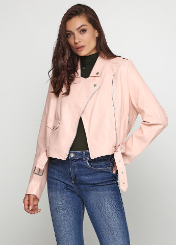 Светло-розовая демисезонная куртка Missguided