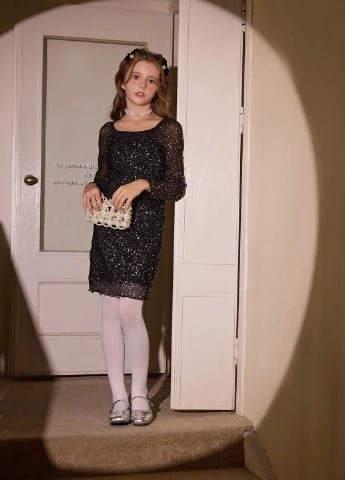 Чорна сукня SHEIN (340648567)