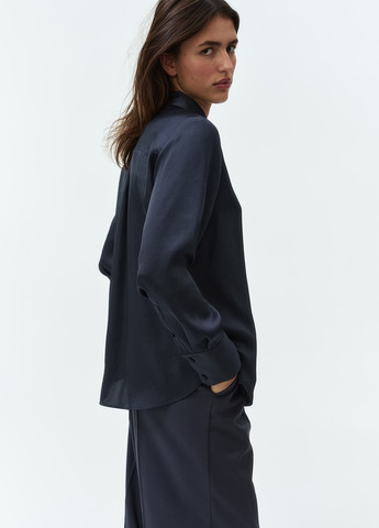 Тёмно-синяя блуза H&M
