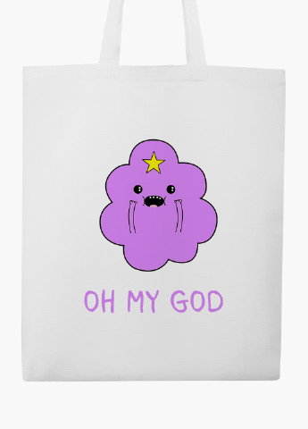 Еко сумка шоппер біла Принцеса бубльгум Час Пригод (Adventure Time) (9227-1575-WT-2) екосумка шопер 41*35 см MobiPrint (219111092)