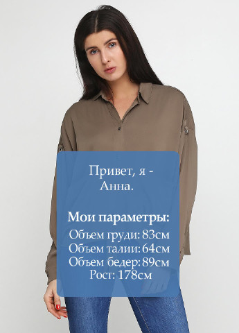 Оливкова (хакі) демісезонна блуза Missguided