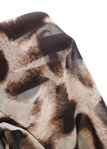 Коричневая блуза SHEIN