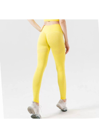 Желтые демисезонные леггинсы женские спортивные 6184 xl жёлтые Fashion
