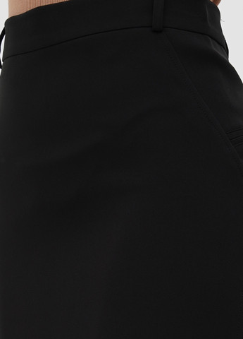 Черная кэжуал однотонная юбка Sassofono карандаш