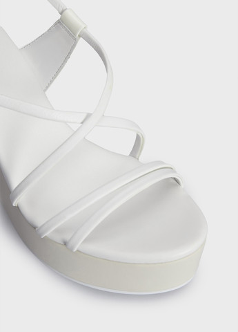 Белые босоножки Calvin Klein с ремешком с логотипом