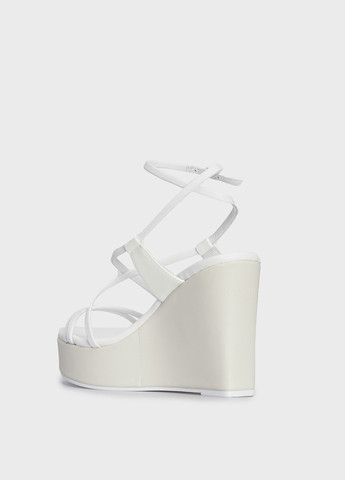 Белые босоножки Calvin Klein с ремешком с логотипом