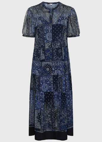 Темно-синее кэжуал платье Tommy Hilfiger турецкие огурцы