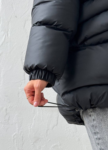 Чорний зимній Пуховик No Brand