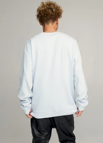 Світло-блакитний світшот чоловічий oversize /no flis/ YAPPI (252259502)