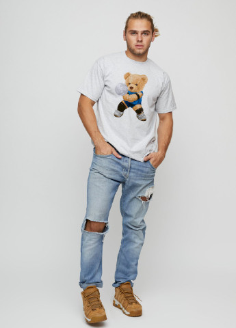 Сіра футболка чоловіча basic YAPPI