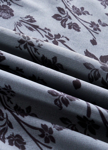 Черное праздничный, коктейльное, вечернее платье платье-комбинация SHEIN с цветочным принтом