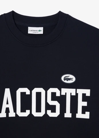 Темно-синій світшот Lacoste логотип нашивки (298072957)