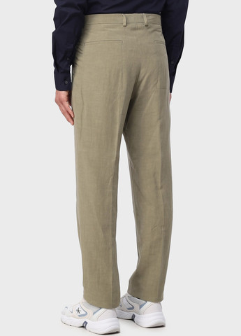 Оливковые кэжуал, классические демисезонные классические брюки Calvin Klein