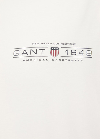 Белая футболка Gant