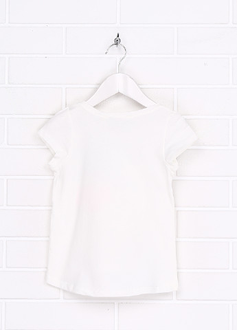 Біла літня футболка з коротким рукавом H&M