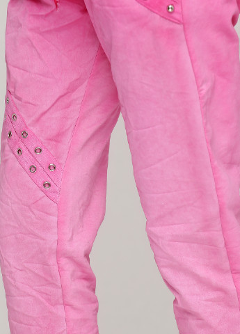 Розовые кэжуал демисезонные зауженные брюки Made in Italy