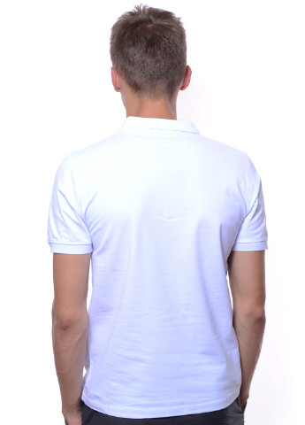 Белая футболка-поло для мужчин Troll однотонная