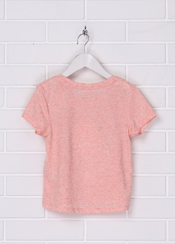 Персиковая летняя футболка с коротким рукавом C&A