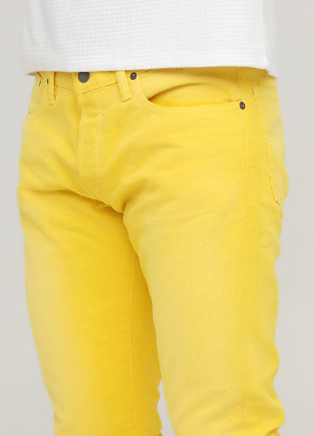 Желтые демисезонные зауженные джинсы Ralph Lauren
