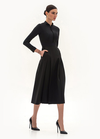 Чорна кежуал сукня силуетна BGL однотонна