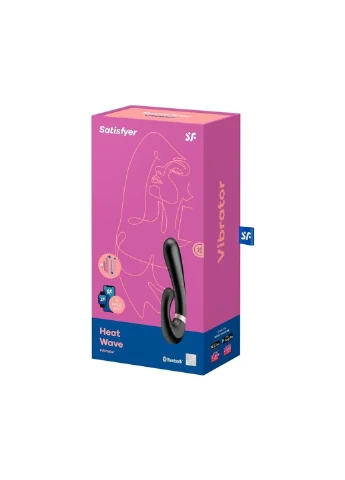 Смарт вибратор кролик с подогревом Heat Wave Black Satisfyer (254551158)