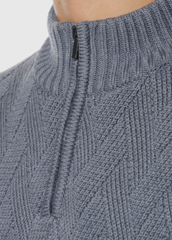 Сірий демісезонний светр чоловічий Arber Zipper-neck 7 N-MTR-08