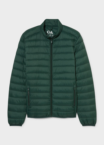 Темно-зеленая демисезонная куртка C&A