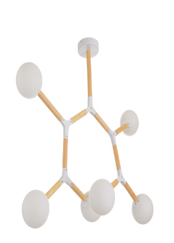 Потолочная люстра BR-01 606S/6 E27 Wood/WH Brille (242444964)