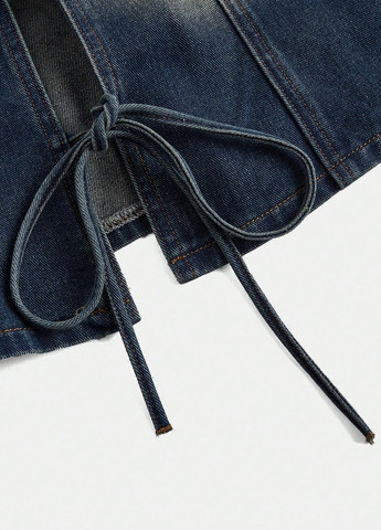 Синяя демисезонная куртка куртка-пиджак SHEIN