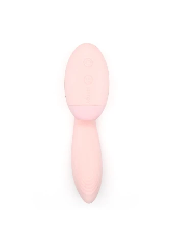 Вакуумний вібратор Tina Mini Light Pink, вагінально-кліторальний KisToy (254152079)
