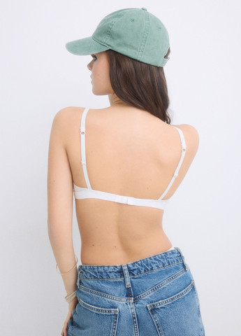 Серый бралетт бюстгальтер Hi&Bye без косточек хлопок