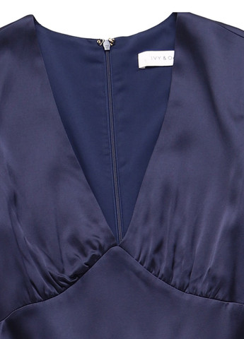 Темно-синя кежуал сукня кльош Ivy & Oak однотонна