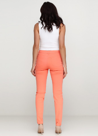 Оранжевые кэжуал демисезонные брюки Sassofono