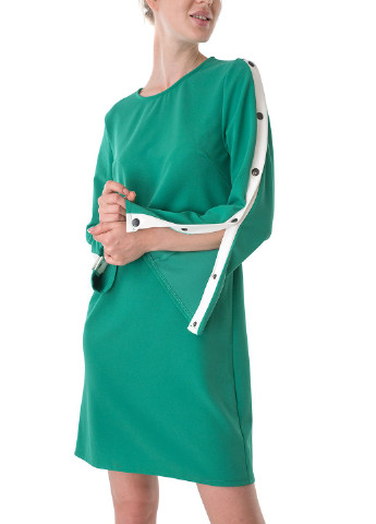 Зеленое кэжуал платье Miss Miss однотонное