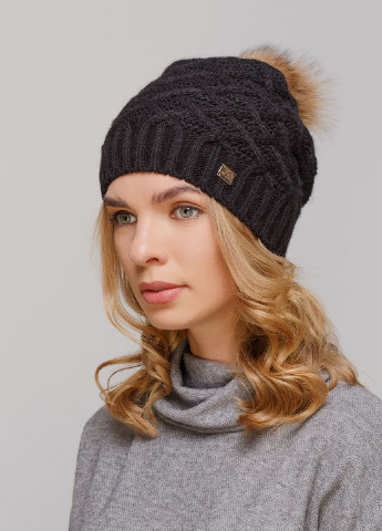 Зимова жіноча тепла шапка на флісовій підкладці 550667 Merlini (249643063)