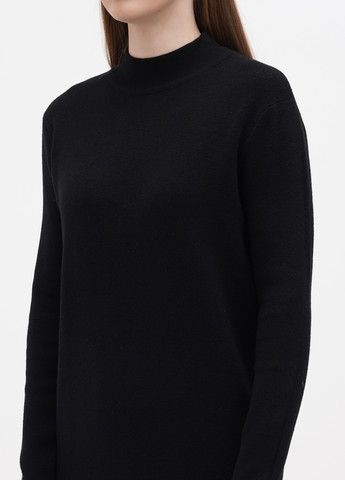 Черное кэжуал платье платье-свитер LF Women однотонное