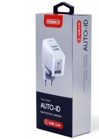 Зарядний пристрій TCA242 (2USB2,4A) (white) (1283126477492) Intaleo (216637950)
