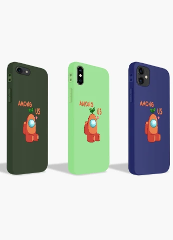 Чехол силиконовый Apple Iphone 11 Оранжевый Амонг Ас (Orange Among Us) (9230-2410) MobiPrint (219556218)