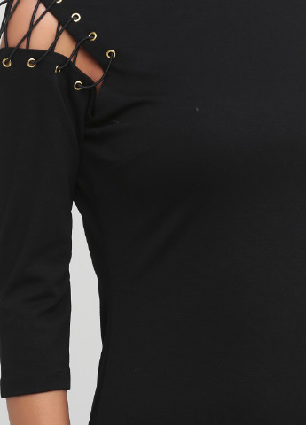 Черное кэжуал платье футляр Lost Ink однотонное